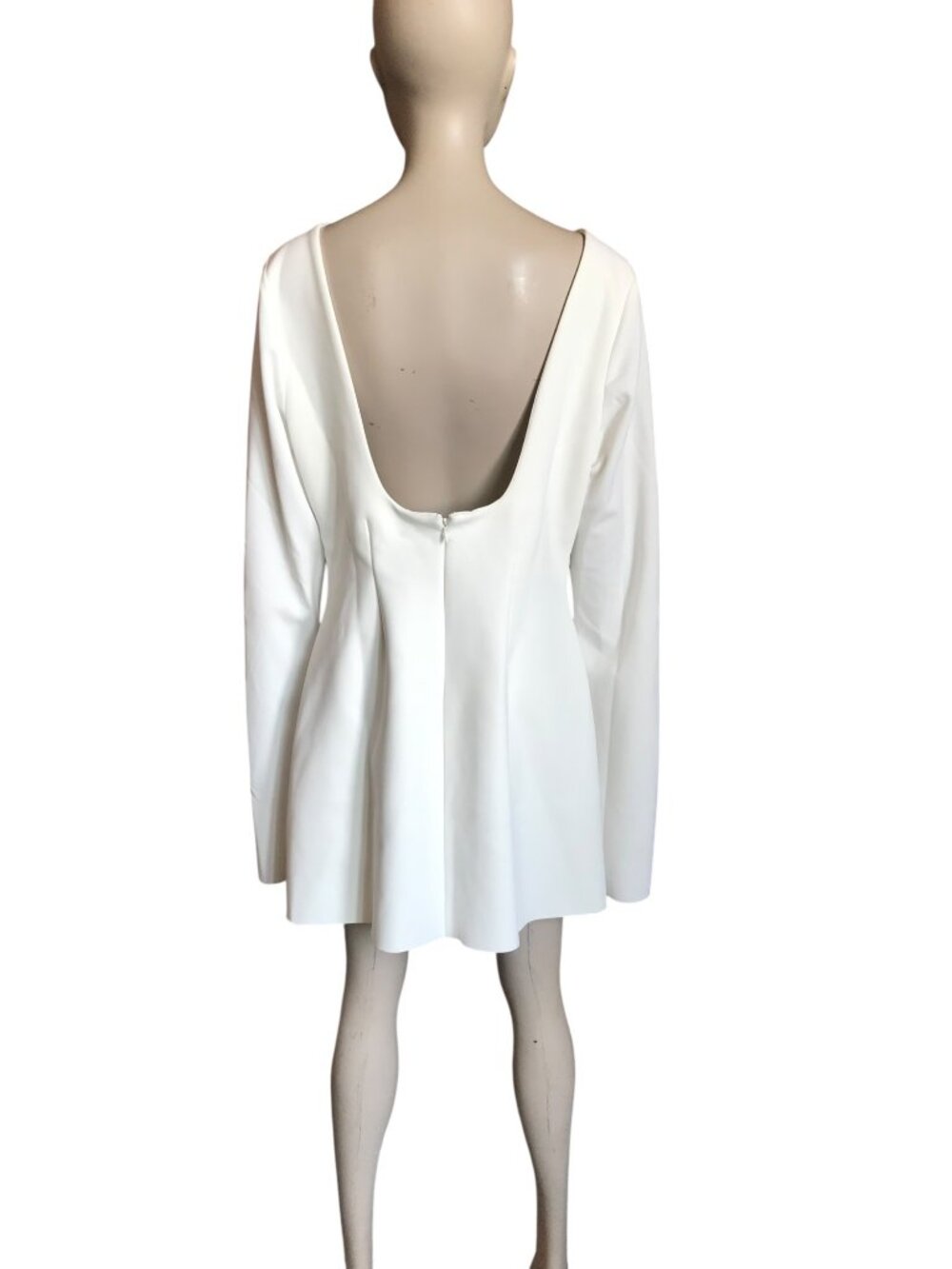 Princess Polly White Long Sleeve Mini Dress - Picture 4 of 5